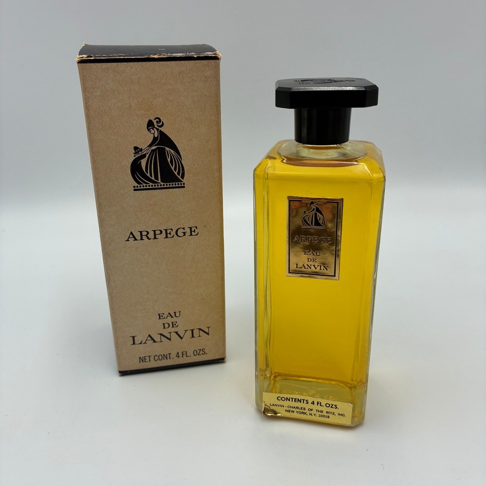 Vintage Arpege Eau de Lanvin 4 oz Splash Fragrance with Box No 815 Old Formula